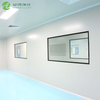 Flexible Installation 5mm Tempered Silkscreen Double Glass Clean Room Windows 