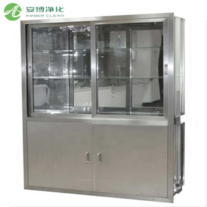 Glass Door SUS304 Stainless Steel Medical Cabinet for Cleanroom/Lab Industry