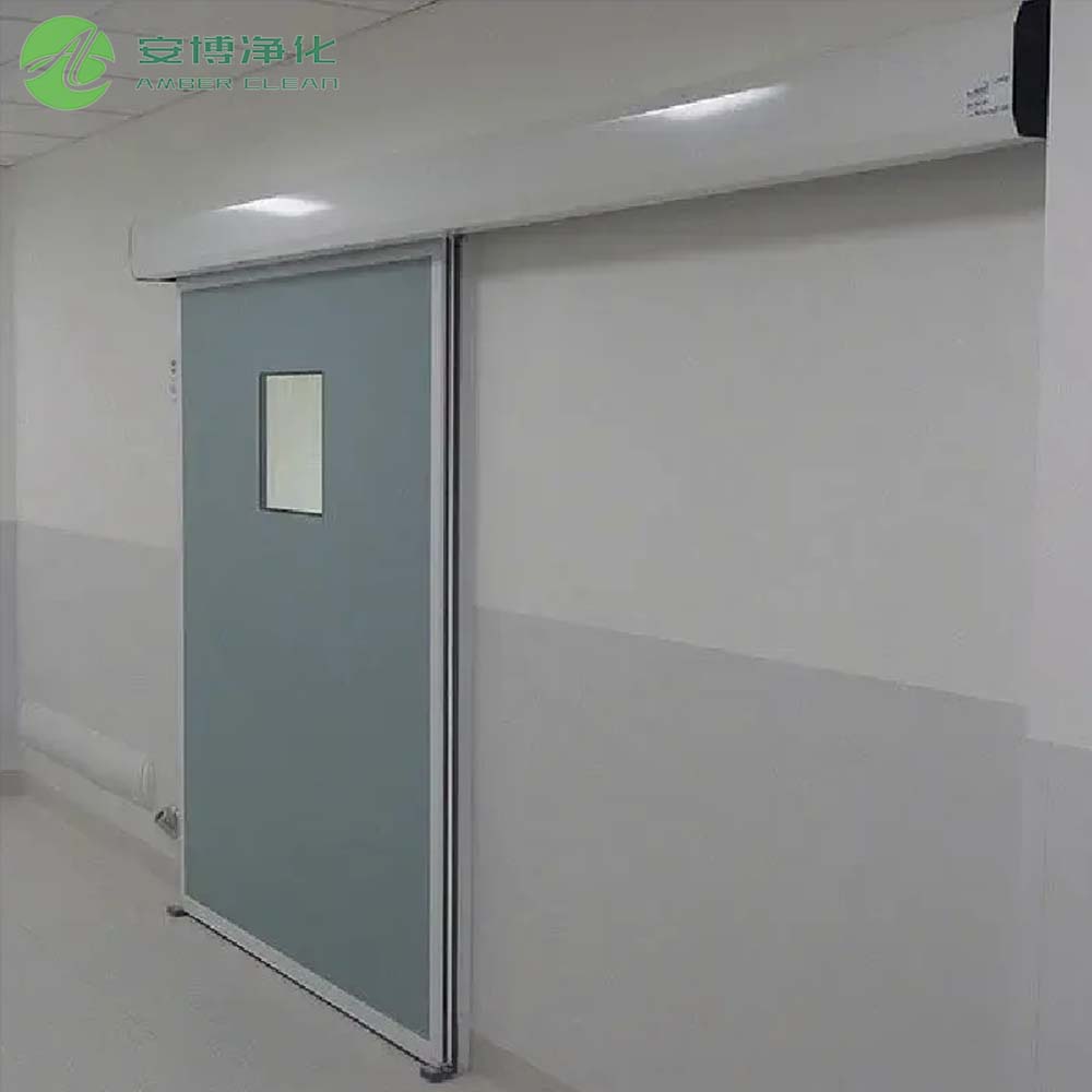 Heavy Duty Automatic Sensing Stainless Steel Clean Room Sliding Doors 