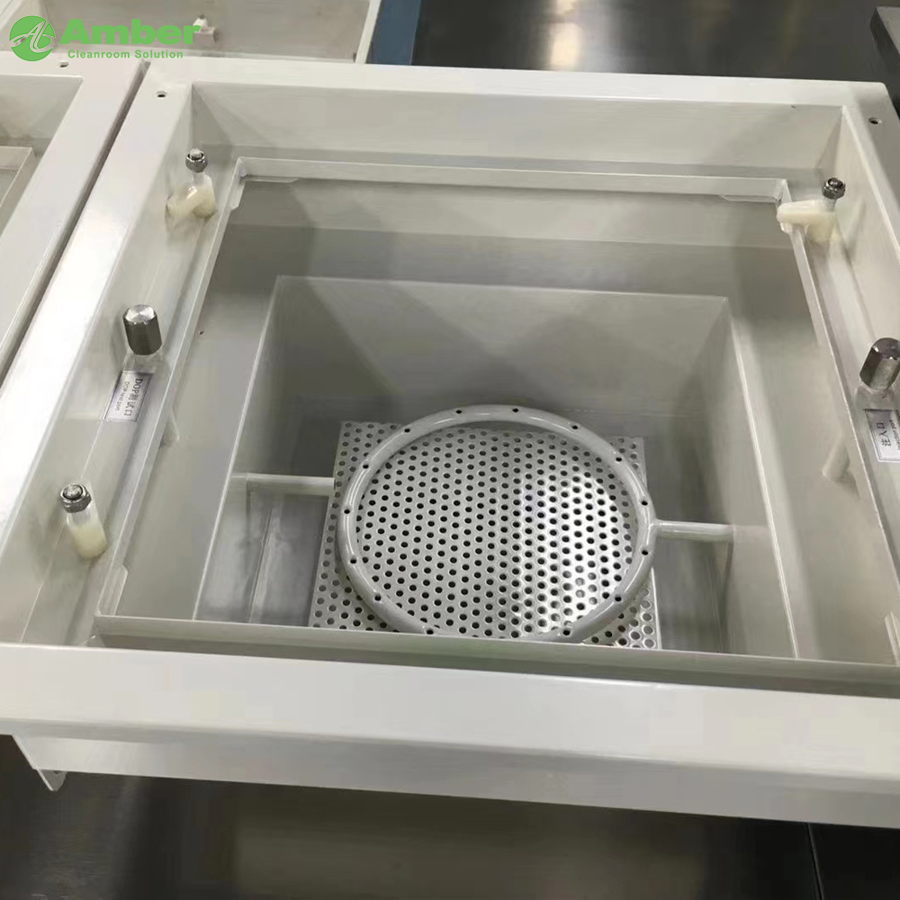 AMBER Zero Leakage U15 Filter Liquid Seal HEPA Box for GMP Clean Room
