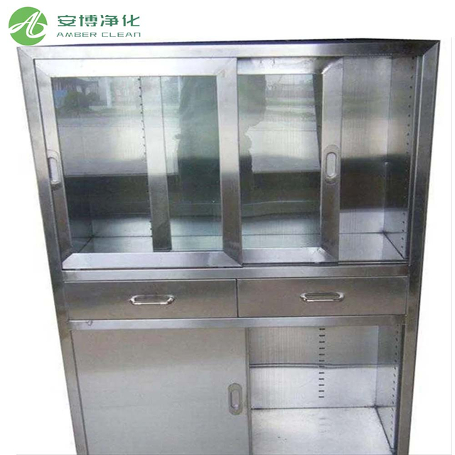 AMBER SUS304 Cleanroom Chemical Medicine Cabinet with Lock