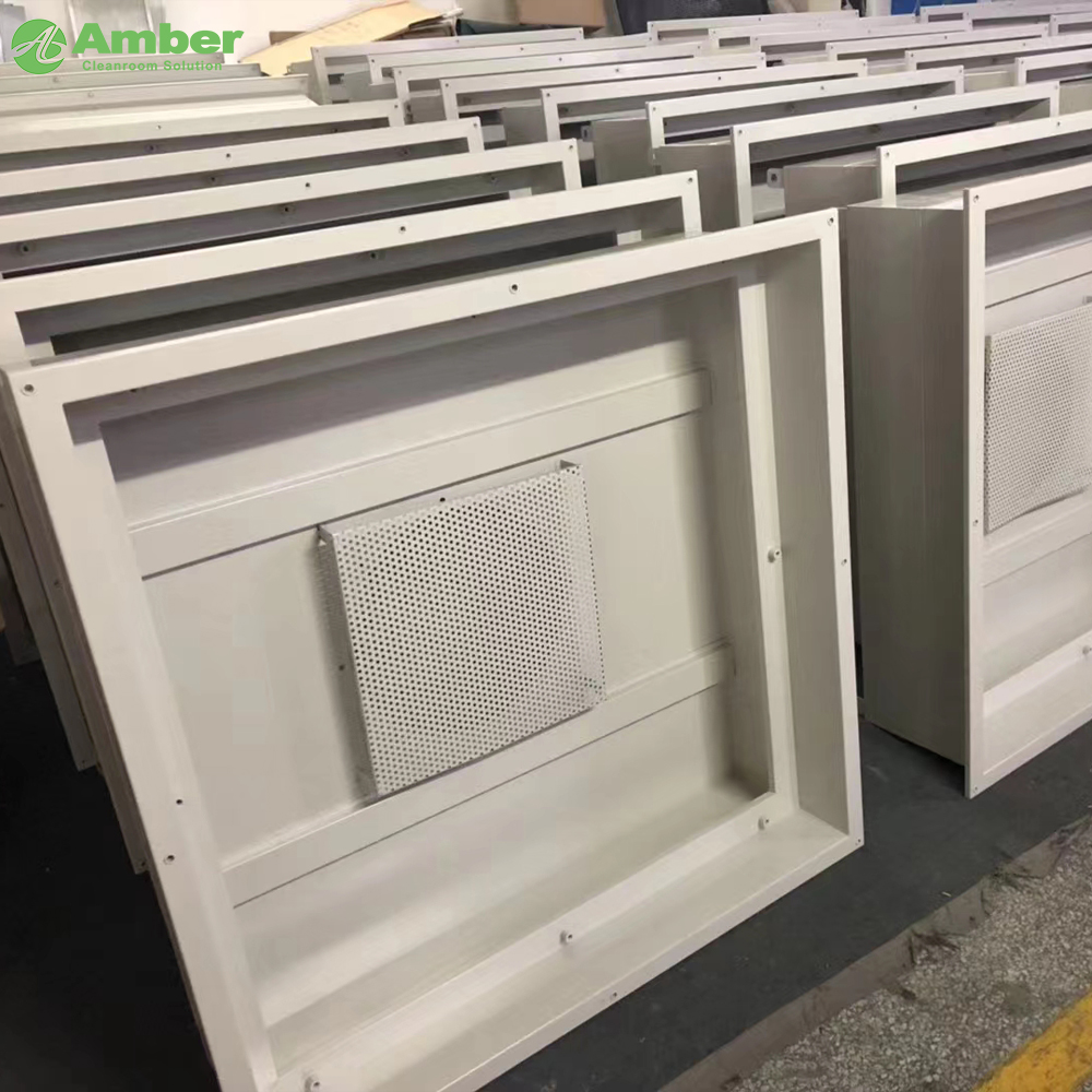 AMBER Zero Leakage U15 Filter Liquid Seal HEPA Box for GMP Clean Room