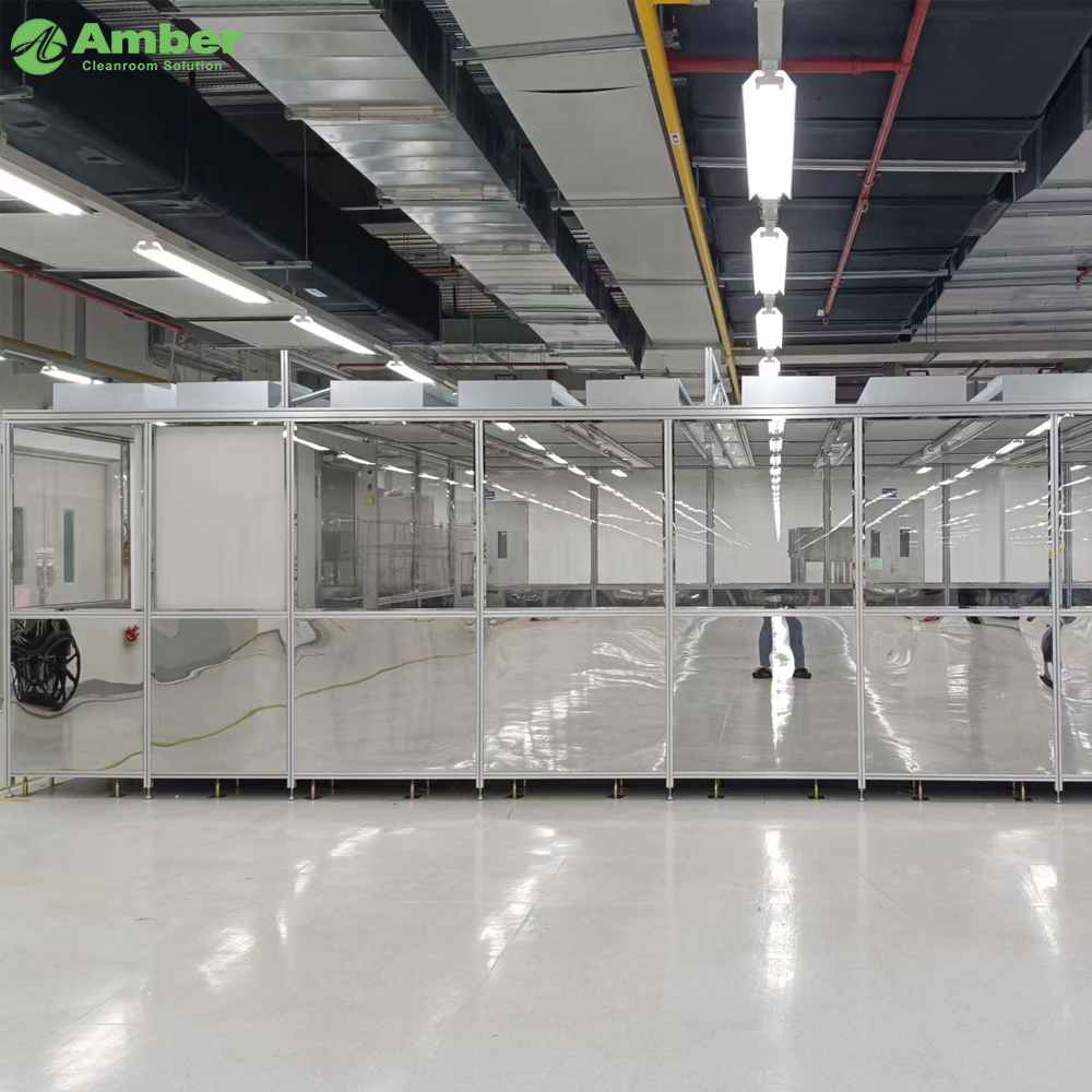 Class 100 Simple Clean Room Modular Clean Booth with Anti-static Curtain