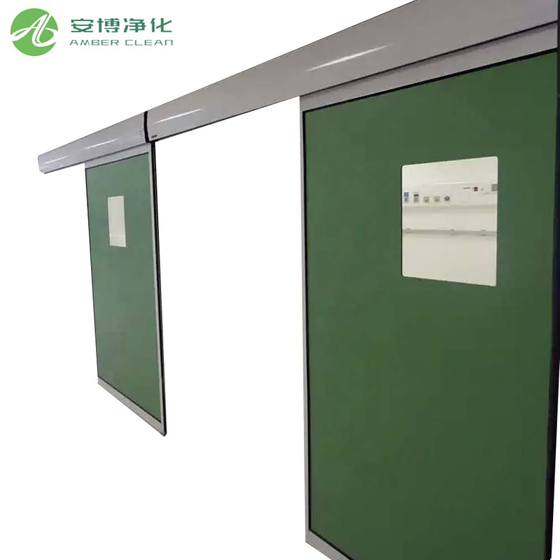 Heavy Duty Automatic Sensing Stainless Steel Clean Room Sliding Doors 
