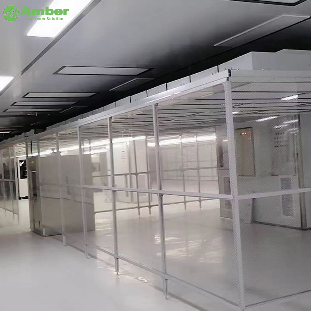 Class 100 Simple Clean Room Modular Clean Booth with Anti-static Curtain